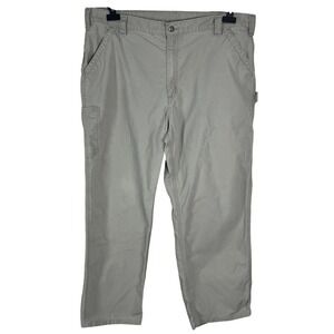 Carhartt Mens Carpenter Pants 42x29 Actual Dungaree Fit 15288 Tan Cotton C13